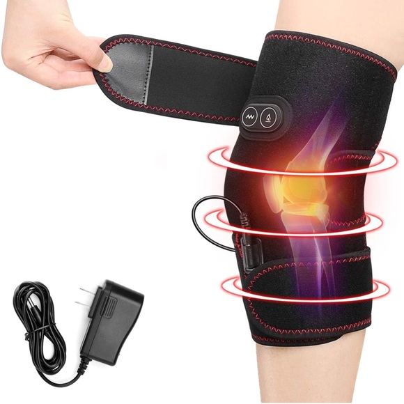 pkstone Other - *NEW* PKSTONE Heated Vibration Knee Brace with AC Adapter Charger